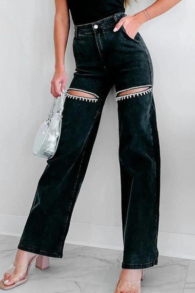 Amelia™ Crystal-Straight Jeans