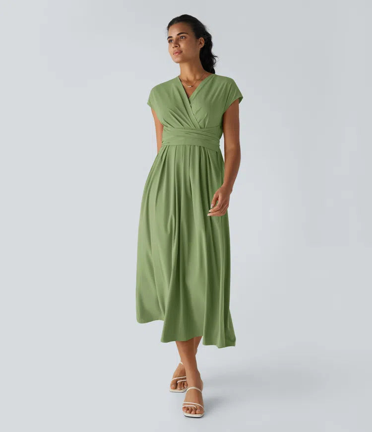 Amelia™ Tie-Back Quick-Dry Midi Dress