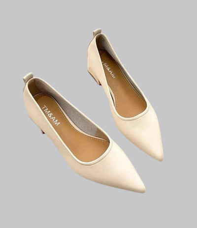 Amelia™ Pointed-Toe Leather Pumps