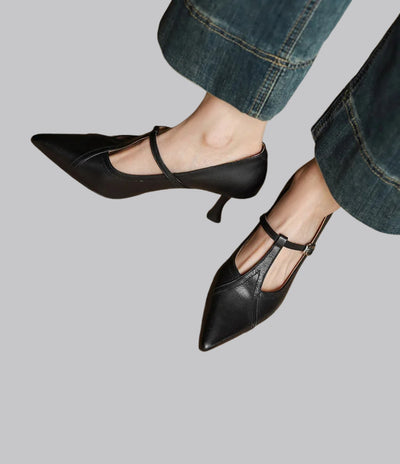 Amelia™ Leather Stiletto Heels