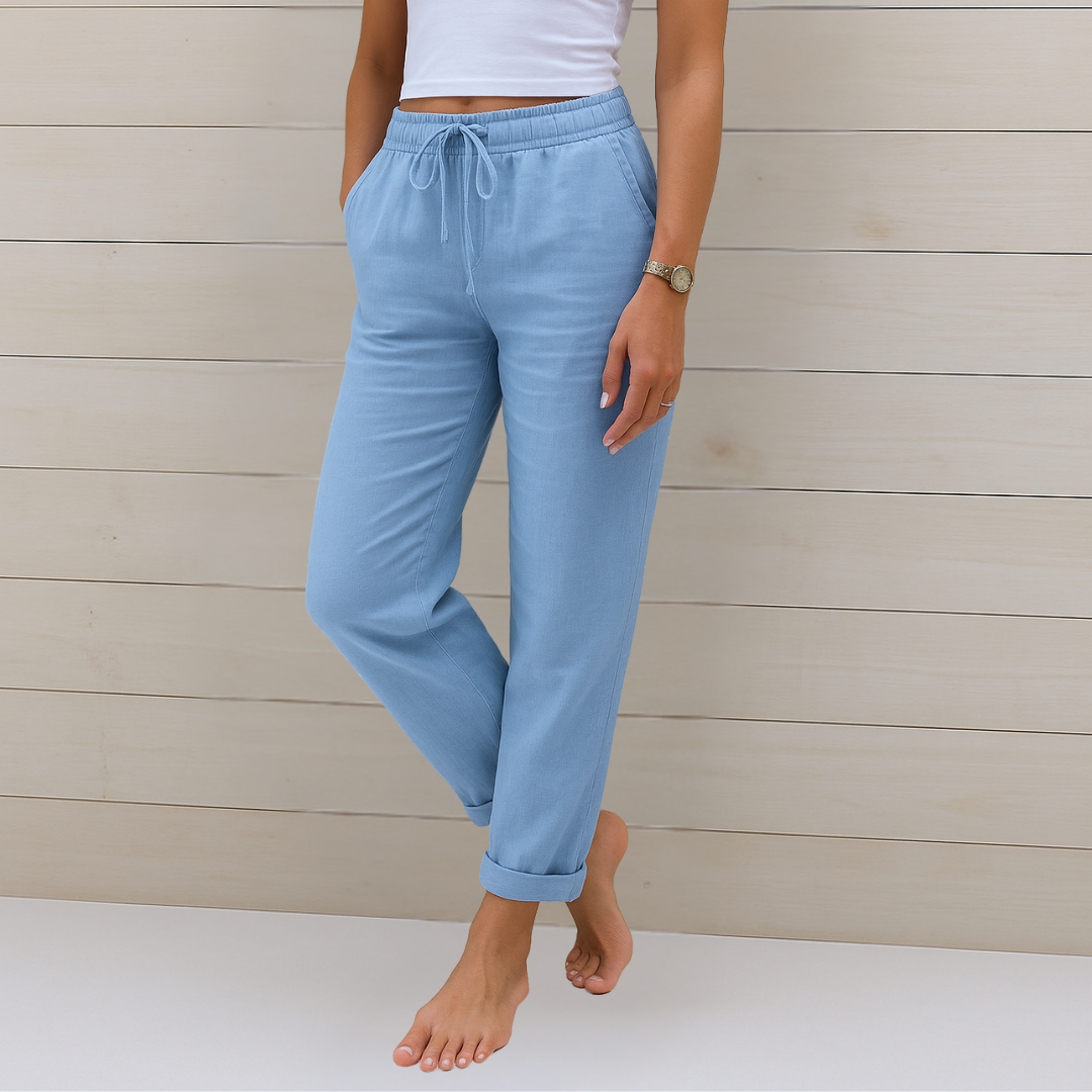 Amelia™ Linen-Stretch Trousers