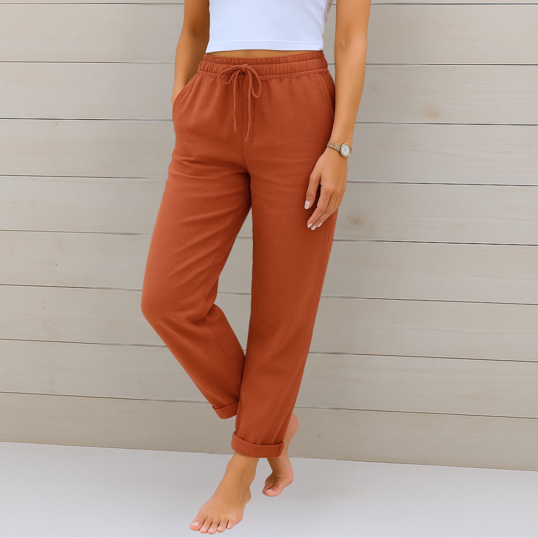 Amelia™ Linen-Stretch Trousers