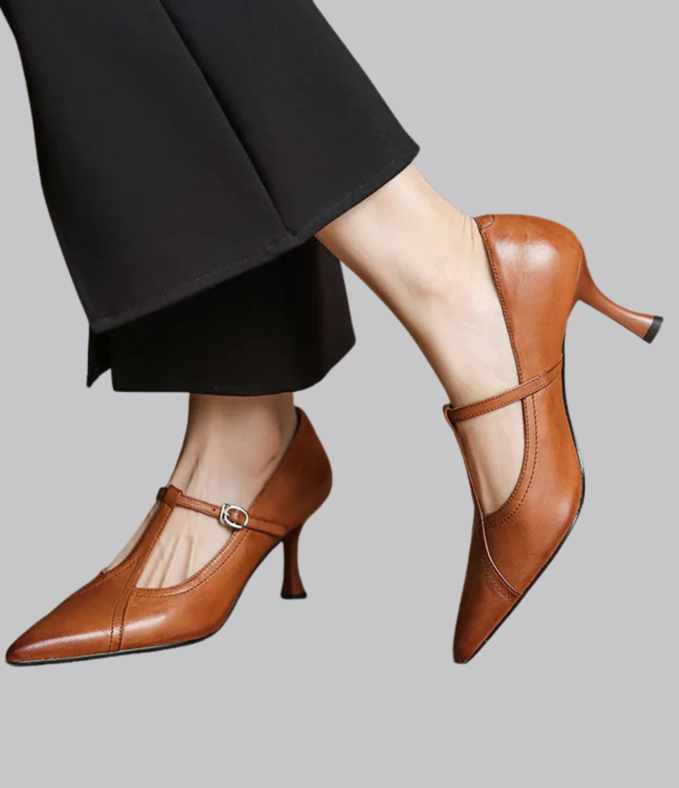 Amelia™ Leather Stiletto Heels