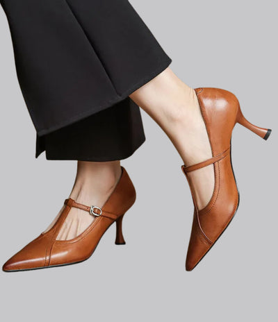 Amelia™ Leather Stiletto Heels