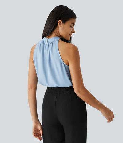 Amelia™ Halter Curved-Hem Work Top