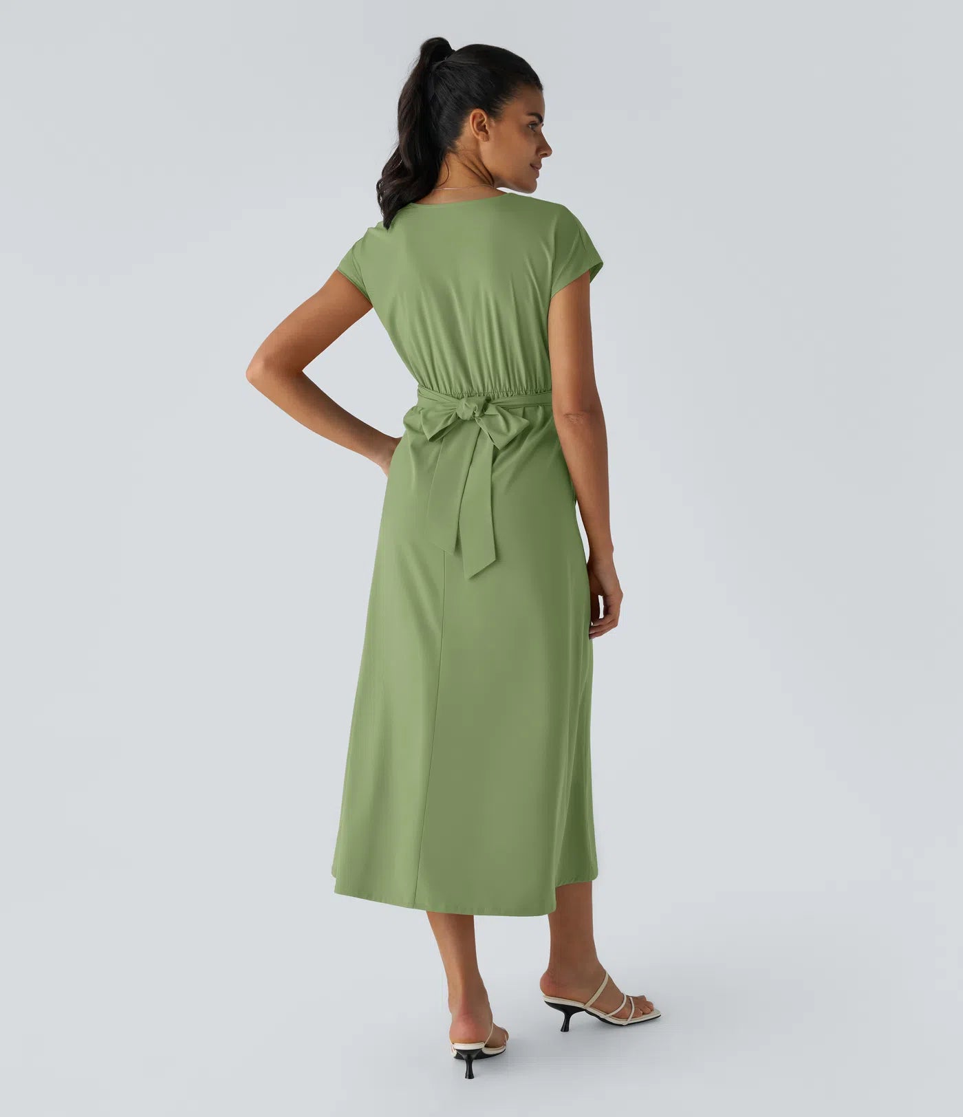 Amelia™ Tie-Back Quick-Dry Midi Dress
