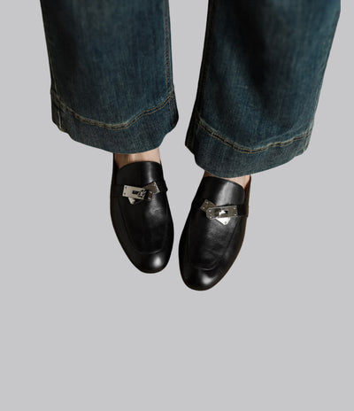 Amelia™ Leather Slide Mules