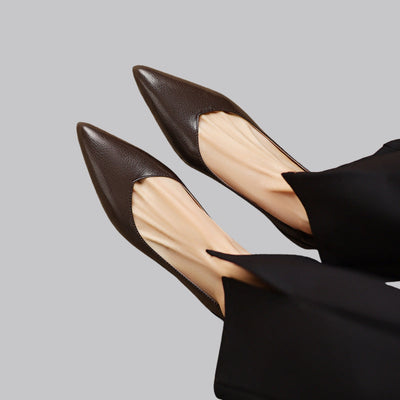 Amelia™ Genuine-Leather Pointed Heels