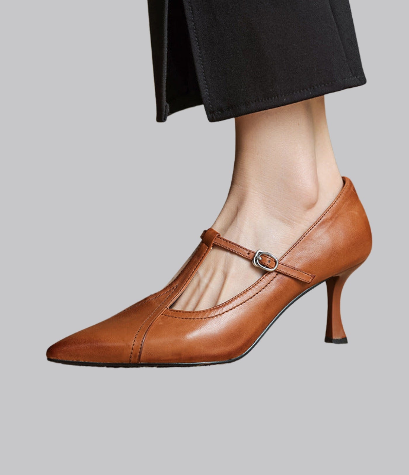 Amelia™ Leather Stiletto Heels