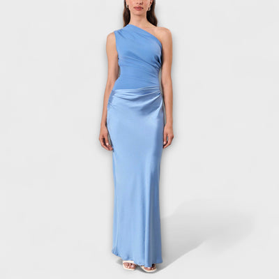 Amelia™ One-Shoulder Ruched Maxi Dress