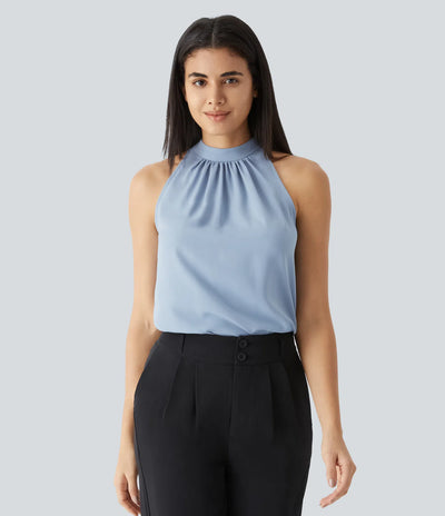 Amelia™ Halter Curved-Hem Work Top