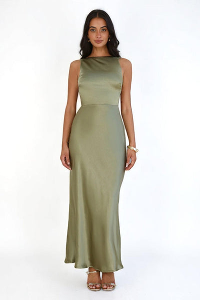 Amelia™ Satin Maxi Dress