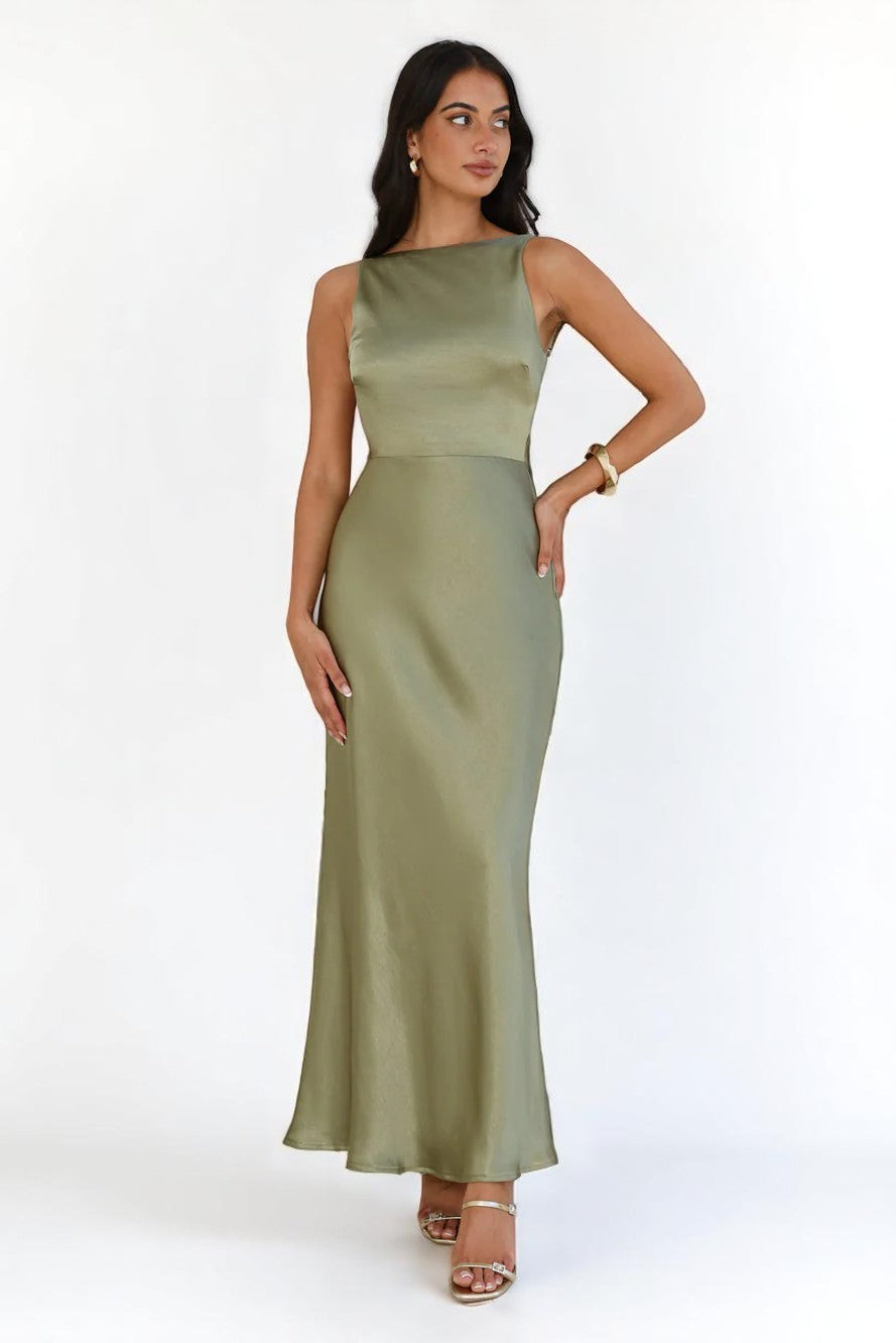 Amelia™ Satin Maxi Dress