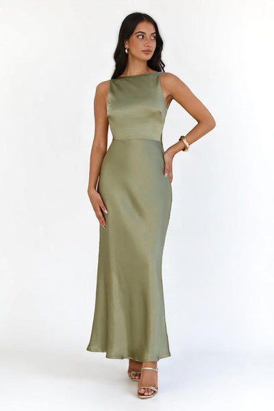 Amelia™ Satin Maxi Dress
