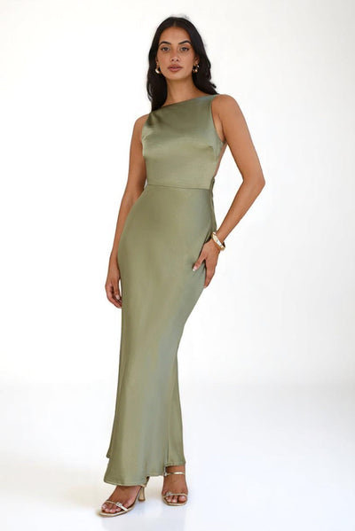 Amelia™ Satin Maxi Dress