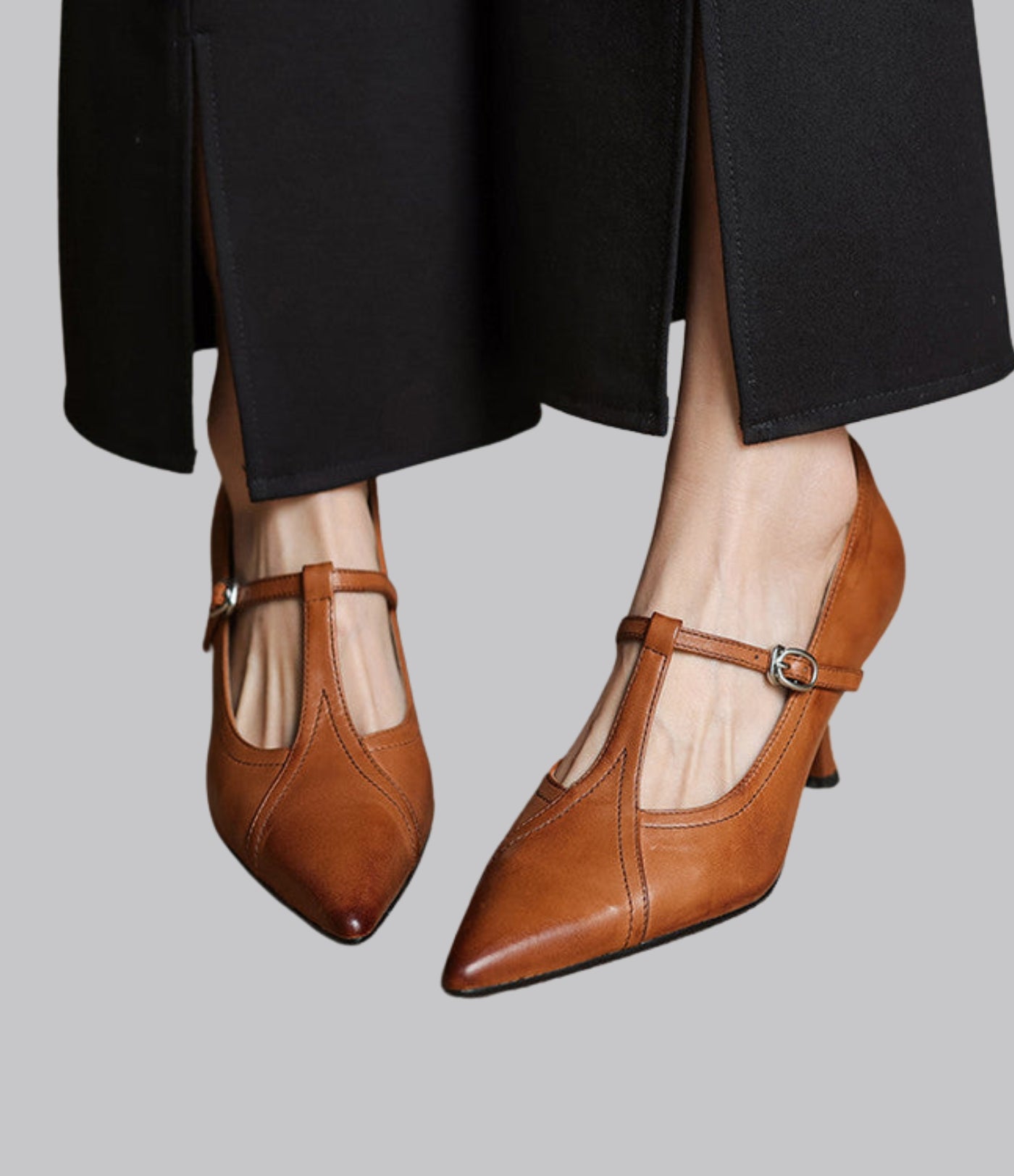 Amelia™ Leather Stiletto Heels