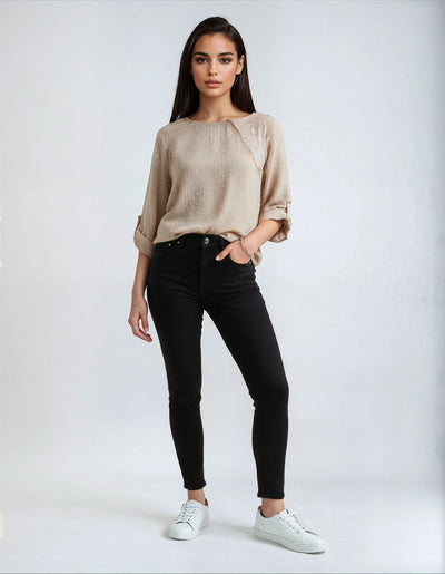 Amelia™ Chiffon Jacquard Blouse