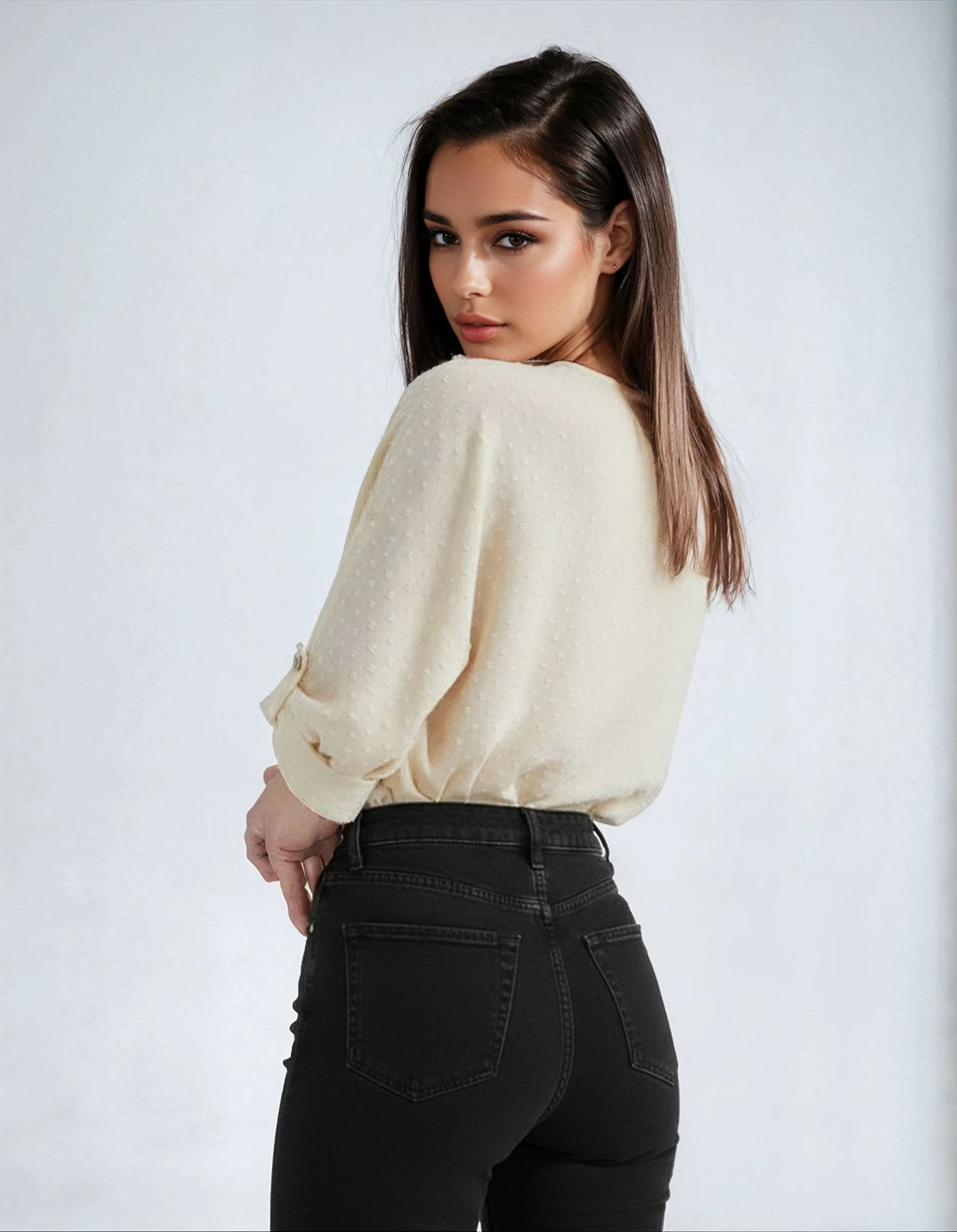 Amelia™ Chiffon Jacquard Blouse