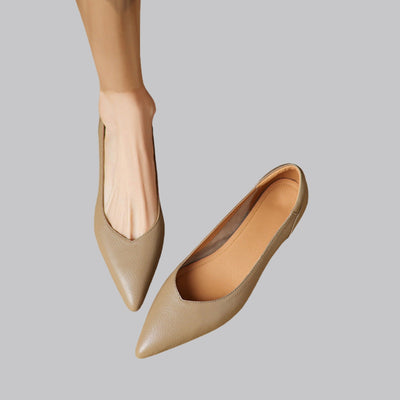 Amelia™ Genuine-Leather Pointed Heels