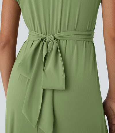 Amelia™ Tie-Back Quick-Dry Midi Dress