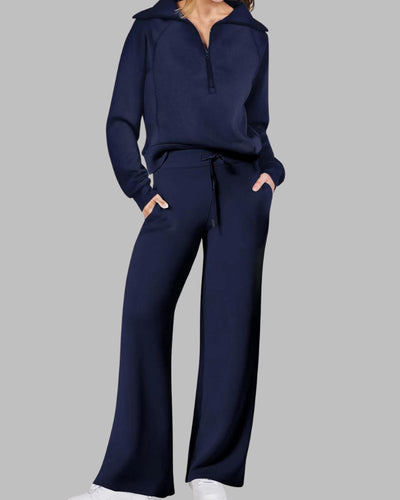 Amelia™ Half-Zip Belted Lounge Set