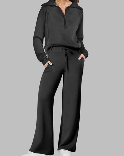 Amelia™ Half-Zip Belted Lounge Set