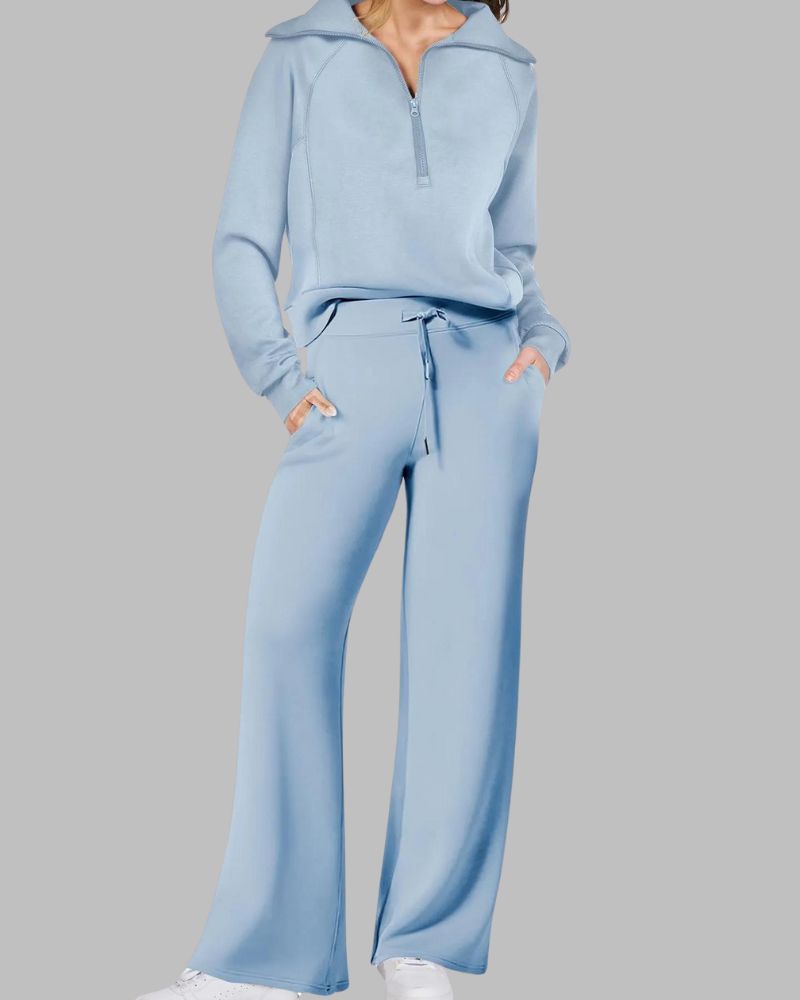 Amelia™ Half-Zip Belted Lounge Set