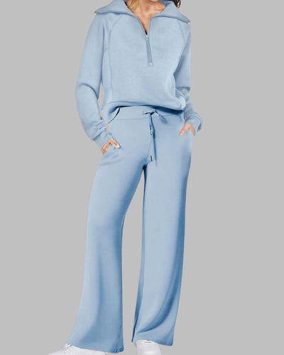 Amelia™ Half-Zip Belted Lounge Set