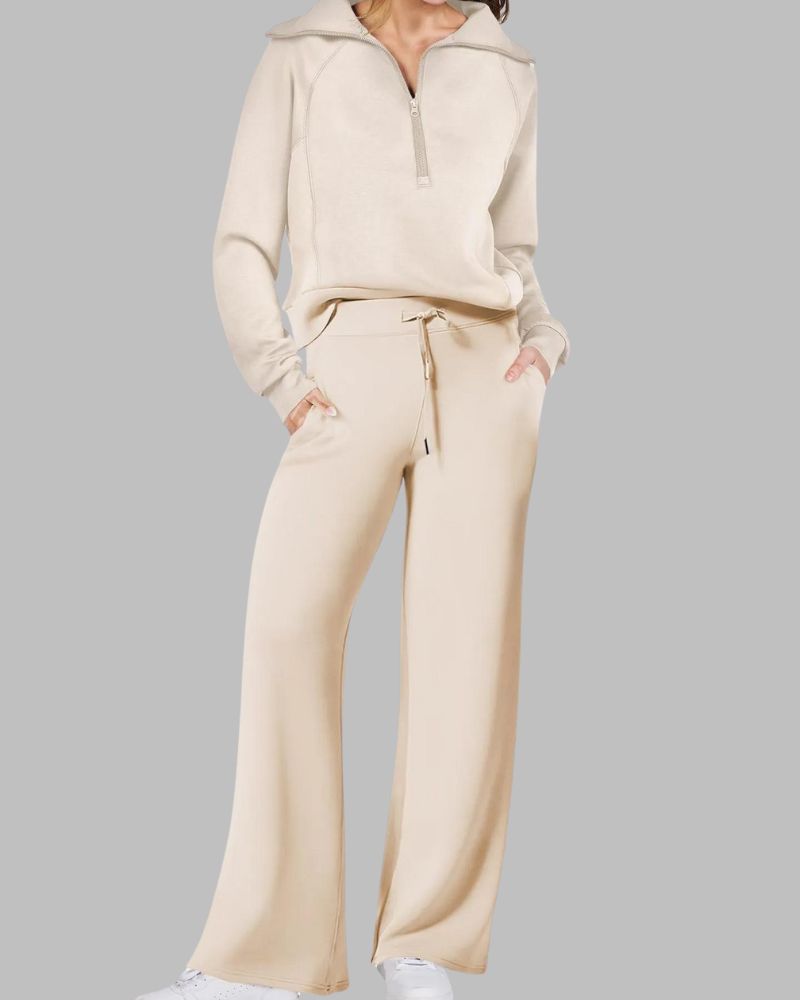 Amelia™ Half-Zip Belted Lounge Set