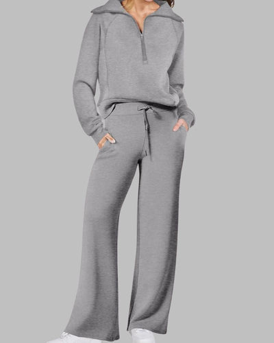 Amelia™ Half-Zip Belted Lounge Set