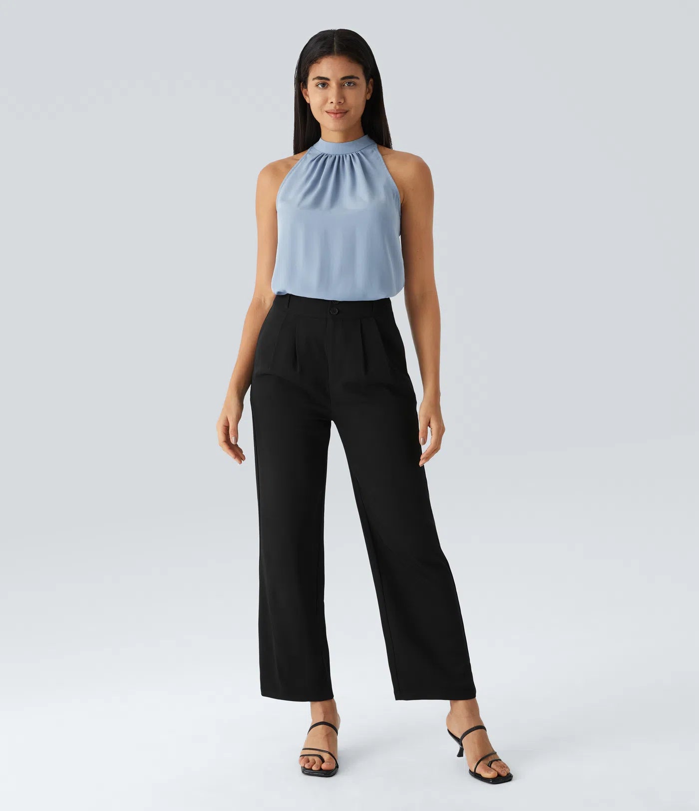 Amelia™ Halter Curved-Hem Work Top