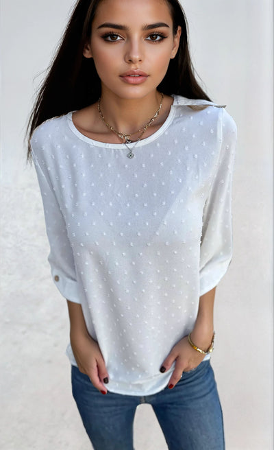 Amelia™ Chiffon Jacquard Blouse
