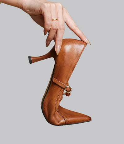 Amelia™ Leather Stiletto Heels