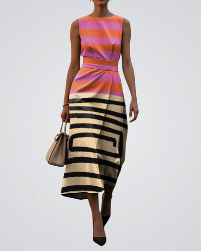 Amelia™ Dreamtime-Print Flow Dress