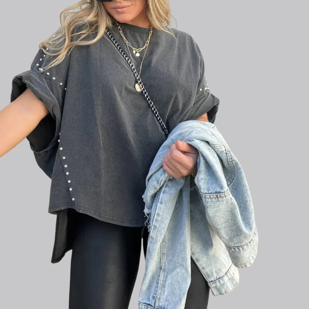 Amelia™ Studded Oversized Tee