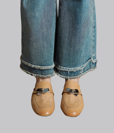 Amelia™ Leather Slide Mules