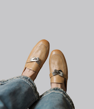 Amelia™ Leather Slide Mules