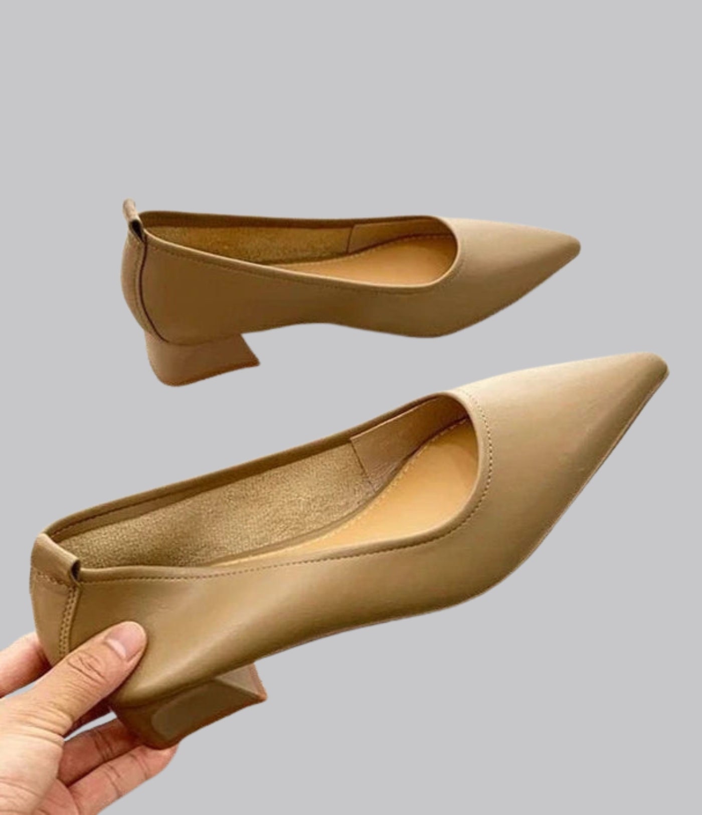 Amelia™ Pointed-Toe Leather Pumps