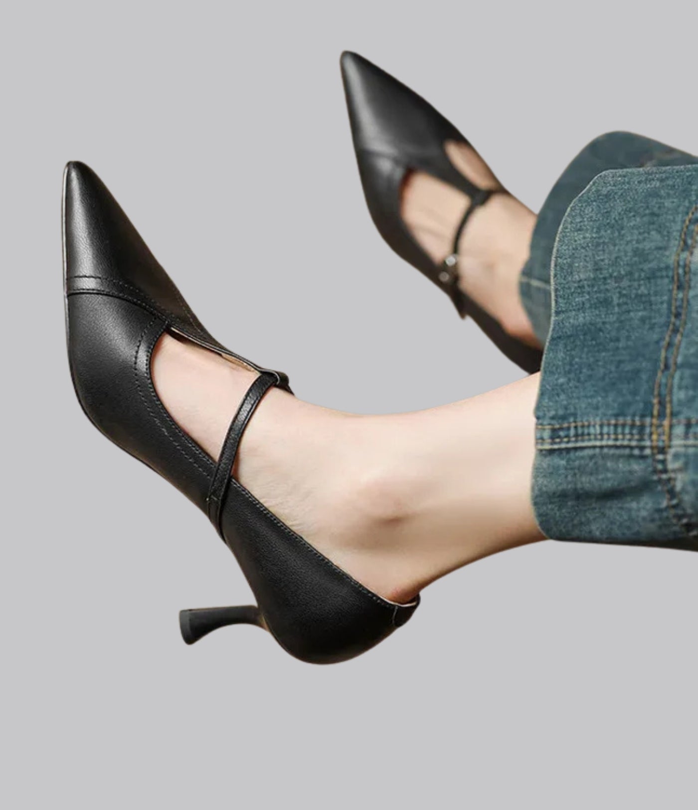 Amelia™ Leather Stiletto Heels