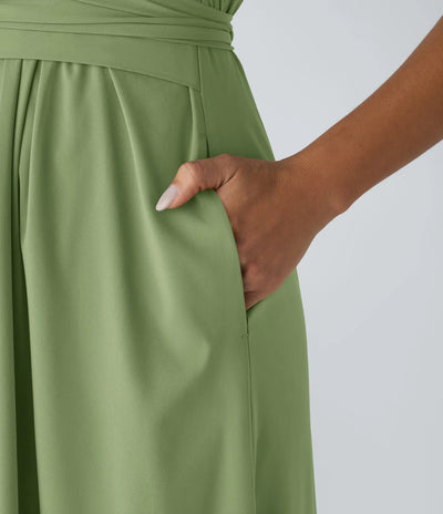 Amelia™ Tie-Back Quick-Dry Midi Dress