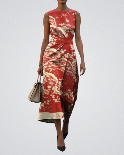 Amelia™ Dreamtime-Print Flow Dress
