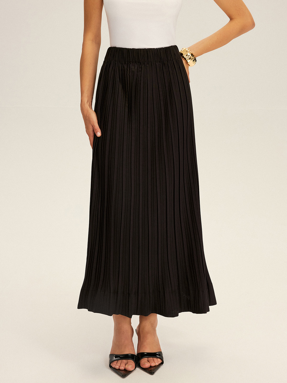 Amelia™ Pleated Maxi Skirt