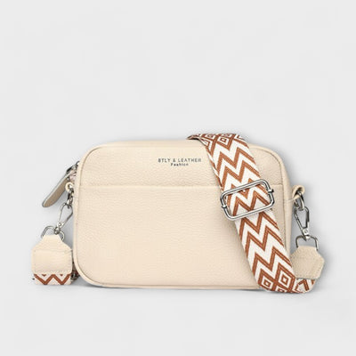 Amelia Mini Crossbody – Natural Linen