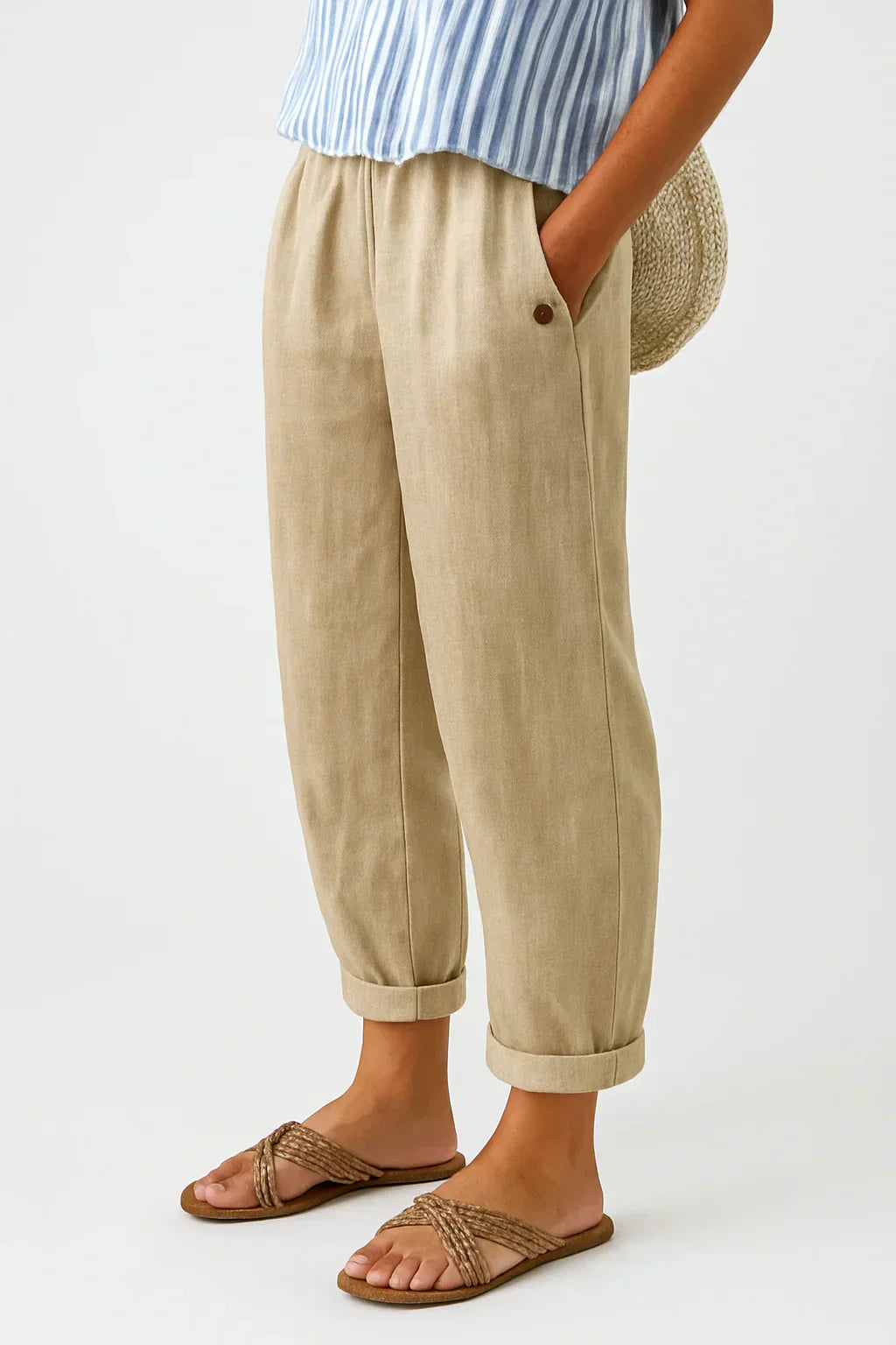 Amelia™ Linen-Cotton Trousers