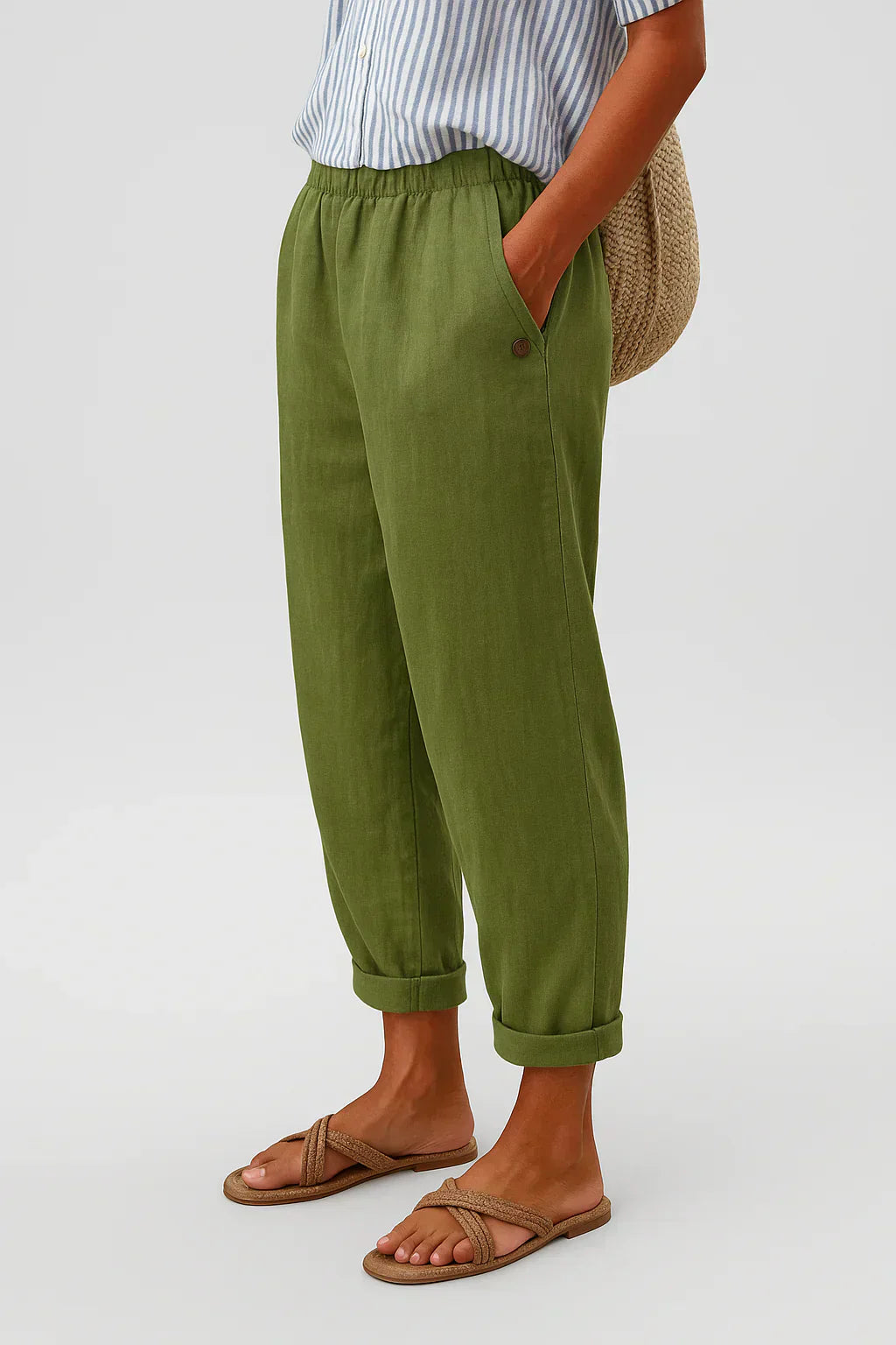Amelia™ Linen-Cotton Trousers