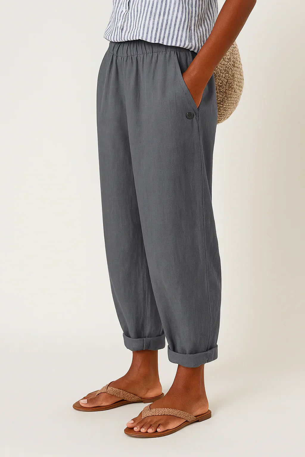 Amelia™ Linen-Cotton Trousers