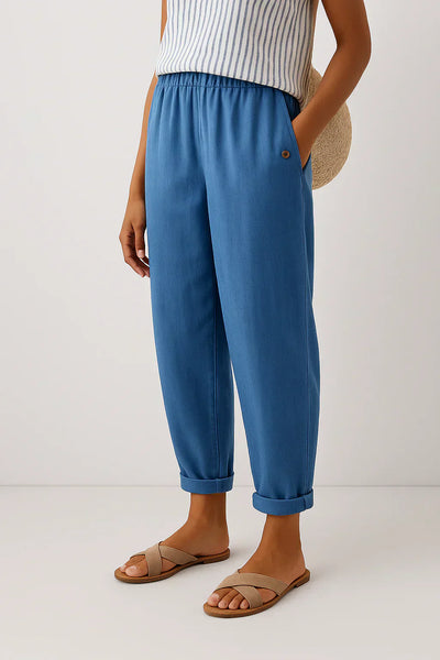 Amelia™ Linen-Cotton Trousers