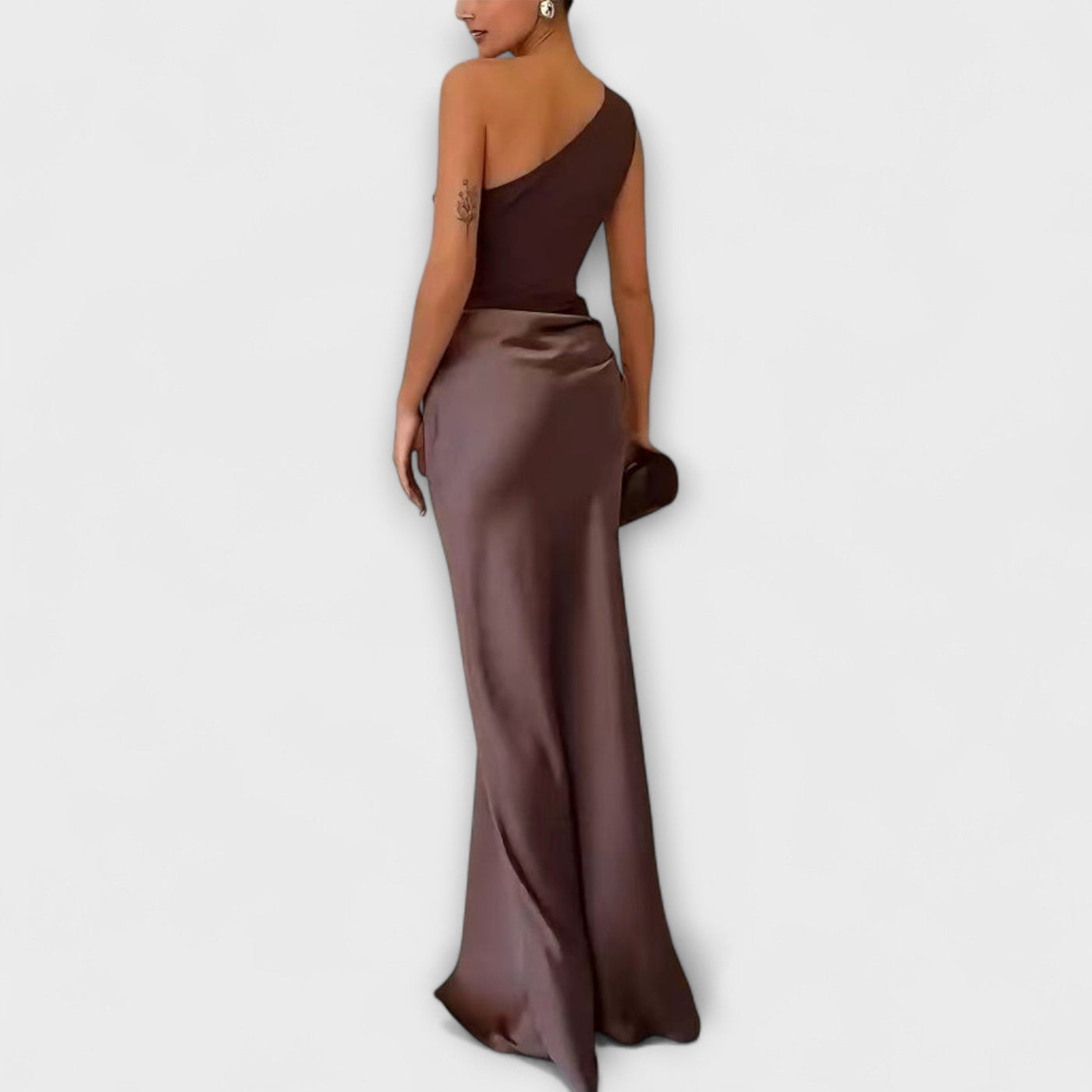 Amelia™ One-Shoulder Ruched Maxi Dress
