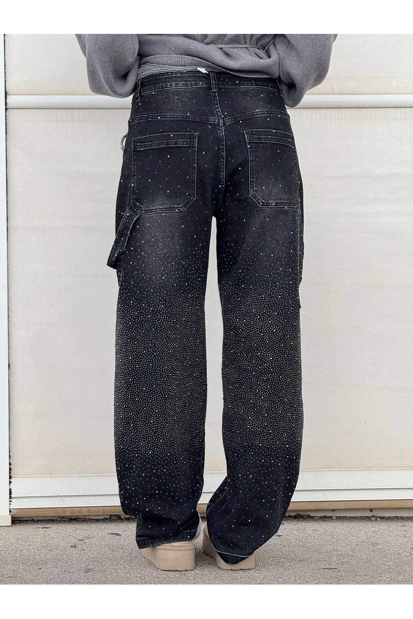 Amelia™ Celeste Rhinestone Wide-Leg Jeans