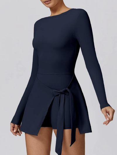 Amelia™ High-Neck Long-Sleeve Tennis Dress